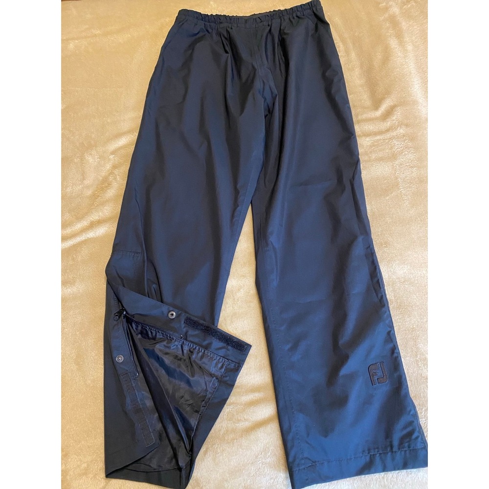 FJ Footjoy Track Pants Men Dryjoy Medium All-weather Rubber Waist s54